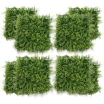 HELLONE 12 Pcs 20" x 20" Grass Wall Panels, Artificial Hedge Panels Greenery Wall, Sun Proected Privacy Fence Screen Faux Grass Backdrop for Outdoor Indoor Garden Birthday Wedding Decor, 33 SQ FT