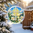 thumbnail image 5 of Cross and Lily DIY Acrylic Puzzle Suncatcher Religious Window Hanging Decoration - 7.87 Inch D, 5 of 6