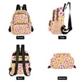 thumbnail image 4 of FORMRS Mini Backpack Purse for Women Travel Daypack Casual Shoulder Bag, Yellow Stars Pattern, 4 of 7