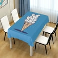 thumbnail image 4 of Yayeee Tablecloths 60" x 90" Rectangle Wrinkle Resistant Party Table Cover, Ice Cream Cat, 4 of 8