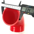 thumbnail image 4 of For elbow Silicone hose 90 degree 3.5" to 3" Reducer Coupler Intercooler Red, 4 of 6
