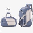 thumbnail image 2 of Bolsa De Viaje De Doble Hombro Bolso de hombro de lujo para mujer para hombre Maleta con ruedas Bolsas de gran capacidad (Azul), 2 of 7