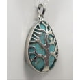 thumbnail image 4 of Natural Turquoise Chakra Tree Necklace, 4 of 7