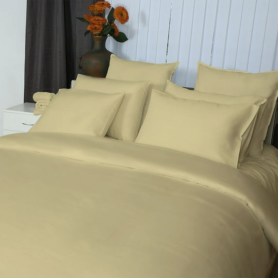 Just Linen 400 TC 100% Egyptian Quality Cotton Solid Color, Value Pack of 4 Queen Pillow Cases
