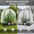 thumbnail image 5 of MOPHOTO Portable Greenhouse for Outdoors Green House Tent with Durable Bubble Film Cover Zippered Door,Walk-in Mini Green House with Removable Mat for Indoor Outside Protecting Plant(47x47x71Inch), 5 of 8