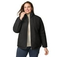 thumbnail image 2 of Free Country Women's Plus Size Cirrus Quilted Reversible Jacket Black 3X, 2 of 6