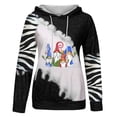 thumbnail image 4 of Moda mujer estampado manga larga cómoda transpirable cuello redondo camisa Tops Pompotops  FGAJ11257, 4 of 5