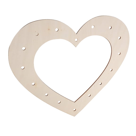Diy Wood Heart Wreath Frame For Crafting Wood Wreath Ring For Valentine Day Weddings And Holiday Decorations