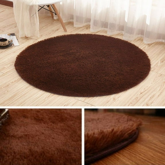 DODOING Super Soft Round Area Rugs for Bedroom Kids Rooms Living Room Playroom Fluffy Boys Girls Baby Kids Children Rugs for Bedroom Home Nursery Décor Carpet for Women, Pink/ Red/ Blue/ White