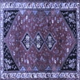 thumbnail image 1 of Ahgly Company Machine Washable Indoor Square Persian Blue Traditional Area Rugs, 3' Square, 1 of 4