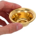 thumbnail image 4 of ABCISI Copper Bowl, Offering Bowl 7pcs Mini Brass Bowl, Buddha Offering Holy Water Ritual Smudge for Yoga Meditation Buddhist Altar Supplies, 6cm Brass Desktop Decor, 4 of 9