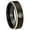 Black And Gold Step Edge, variant on Green Ranger Power Black 2 Tone Dome Tungsten Men's Ring 10MM
