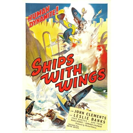 Ships With Wings Stretched Canvas -  (11 x 17)