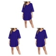 thumbnail image 4 of Qarigey Vestido informal para mujer, a la moda, con mangas acampanadas, suelto, acampanado, túnica, cuello en V, vestidos de playa, , Type1 NO1, 4 of 6