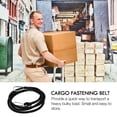 thumbnail image 5 of Mobutofu 2Pcs Cargo Binding Belt Tensioner Black Polyester for Truck Drivers Securing Loads Moving Straps, 5 of 5