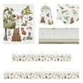thumbnail image 3 of Sweet Jojo Designs Watercolor Woodland Forest Animals Multicolor Crib Bedding + BreathableBaby Breathable Mesh Liner Pad, 3 of 6