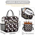 thumbnail image 5 of Black Baseballs and Hearts Pattern Womens Lunch Box for Work,Insulated Large Lunch Bag for Tween and Teen,Loncheras Para Mujer,Leakproof Adult Lunch Bag for Work,Beach,Travel,Picnic,Camping, 5 of 7