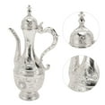 thumbnail image 3 of Alloy Wine Pot Set Vintage Turkish Coffee Tea Pot Set, Rustproof Exquisite Decorative Vintage Coffee Pot Set for Tea Home Party Wedding, Wine Pot with 6 Small Cup and Tray Set, 3 of 7
