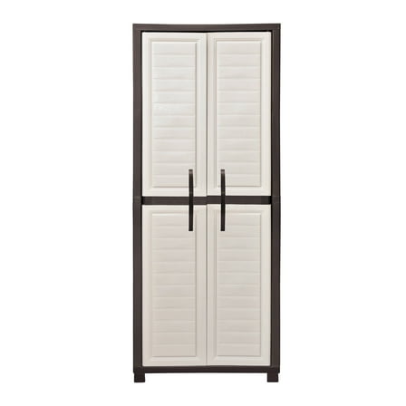 IWC Large 2 Door Storage Cabinet (27.96" x 71.85" x 17.72"), Espresso