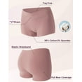 thumbnail image 6 of INNERSY Women's Cotton Boyshorts Under The Bump Pregnancy Postpartum Maternity Underwear 4 Pack(S,Violet Gradient), 6 of 10