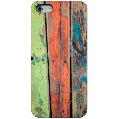 CUSTOM Black Hard Plastic Snap-On Case for Apple iPhone 5 / 5S / SE - Rough Painted (Best Wood Iphone 5 Case)