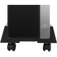 thumbnail image 2 of SDES-Mobile Support CPU, Bureau d'Ordinateur, Bureau PC, Chariot CPU Roulant, Roues, Bureau, Noir, 34L x 24W x 14H cm, 2 of 4