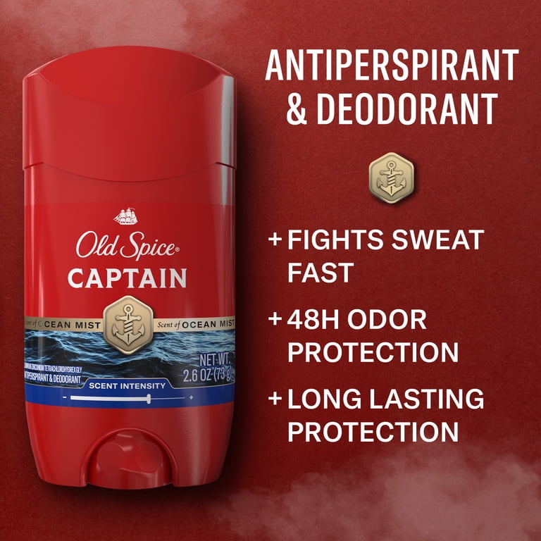 3 pack) Old Spice Red Captain Scent Antiperspirant and Deodorant