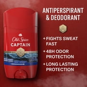 (3 pack) Old Spice Red Captain Scent Antiperspirant and Deodorant for Men 2.6 oz.