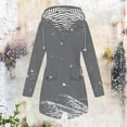 thumbnail image 5 of Girls Waterproof Hooded Jackets Mid to Long Length Solid Rain Jacket Lightweight Soft Lining Kids Windbreaker Rain Coats with Pockets Easy On/Off Design(Grey,5-6 Years), 5 of 5
