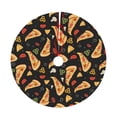 thumbnail image 5 of Christmas Tree Skirt, Cute Pizza Cheese Pepper Soft Plush Christmas Tree Decorations Indoor, Tree Skirts Mat for New Year Halloween Holiday Christmas Party Decor 30", 5 of 6