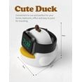 thumbnail image 5 of Charger Stand Compatible with Apple Watch Series 49/46/45/44/42/41/40/38mm iWatch Ultra2/Ultra/10/9/8/SE2/7/6/SE/5/4/3/2/1,Duck Silicone Charging Dock,Supports Night Stand Mode,White, 5 of 14
