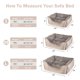 thumbnail image 4 of Cama para perros JOEJOY rectangular para perros pequeños, medianos y grandes, color beige, 4 of 6