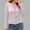 005 Pink, variant on Women's Wood Ear Side Patchwork Button Down Knit Cardigan Top Casual Long Sleeve Round Neck Cardigan Coat