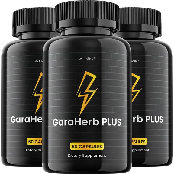 Garaherb Plus for Men Capsules – GaraherbPlus MultiVitamin Complex Pills, Energy, 3 Pack, 180 Capsules