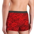 thumbnail image 5 of Disketp Red Rose Men'S Boxer Briefs,Soft And Breathable Cotton Underwear With Comfortflex Waistband, 5 of 9