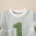 thumbnail image 6 of TOWED22 Toddler Baby Boy Golf Outfits 2Pcs Summer Clothes Sets Embroidery Golf Car Short Sleeve Shirt and Striped Shorts Set(Green,12-18 M), 6 of 6
