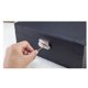 thumbnail image 5 of Organizador de caja de joyería de una pieza (doble capa negra) para mujeres y niñas, estuche grande de almacenamiento de joyas de 2 capas, soporte de exhibición de joyería de cuero PU con, 5 of 5