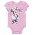 thumbnail image 2 of Disney Minnie Mouse Newborn Baby Girls Cosplay Bodysuit Pants Bib and Hat 4 Piece Outfit Set Newborn to Infant, 2 of 5