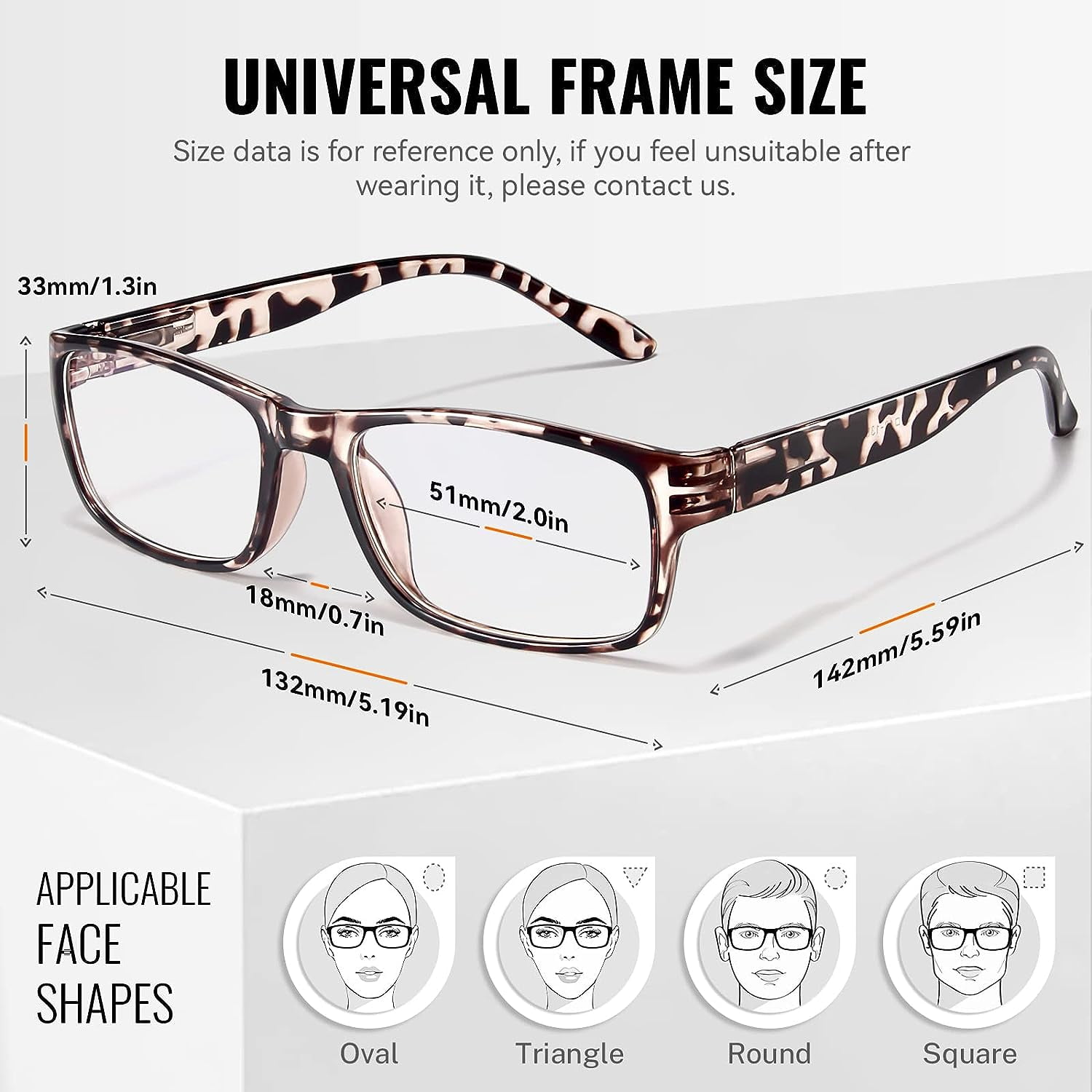 Gaoye Reading Glasses Men/Women, Eyeglasses, Blue Light Readers for Men/Women, Computer Eye Glasses, Cheaters