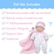 thumbnail image 4 of JC Toys Berenguer 11 Asian La Baby Doll,Pink Asian, 4 of 5