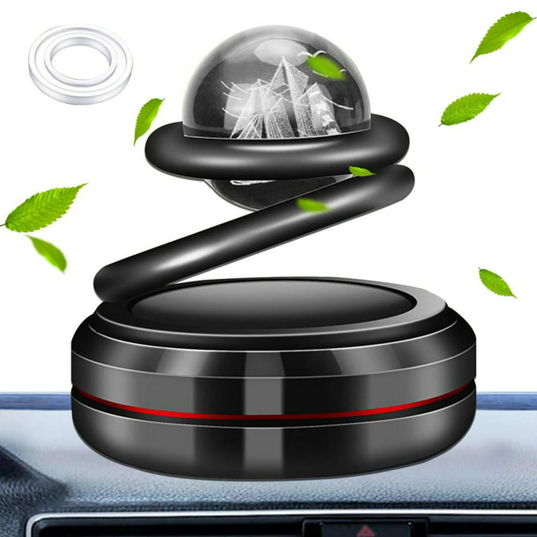 Solar Power Auto Car Rotate Aroma Air Freshener Perfume Diffuser Home Decor