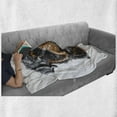 thumbnail image 6 of Rottweiler Soft Flannel Fleece Throw Blanket, Hand Drawn Image of Dog Type Realistic and Furry, Cozy Plush for Indoor and Outdoor Use, 70" x 90", Brown Dark Grey, by Ambesonne, 6 of 6
