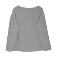 thumbnail image 5 of Womens Shirts Linen Shirts Spring Trendy Long Sleeve Loose Blouses Cotton Beach Casual Outfits on Sale, 5 of 6