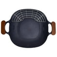 thumbnail image 1 of Korean Grill Plate, Removable Wood Handle Easy To Clean Fast Heat Transfer Large Area BBQ Griddle  for Gas Stove for Electric Cooktop, 1 of 7