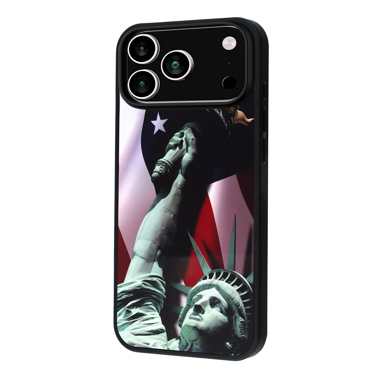Printing Aluminum Plate Case for iPhone 17 Pro - Statue of Liberty