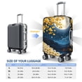 thumbnail image 4 of Kdxio Moonlit Golden Tree Peacock Pattern Luggage Cover for Travel,Elastic and Durable,Fits 18-32 Inch,Anti-Scratch Suitcase Protector-No luggage included, 4 of 5