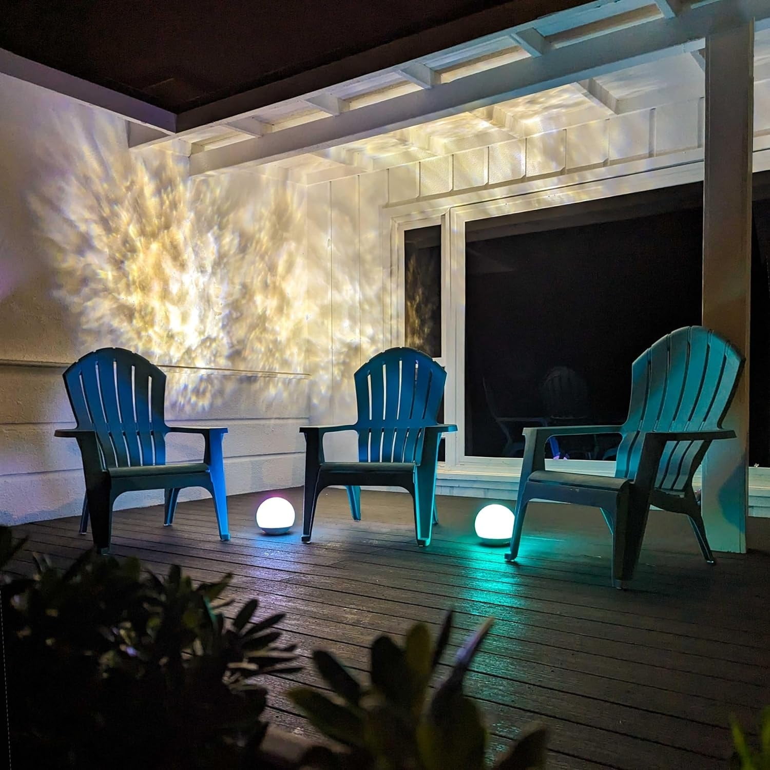 BlissLights Oblivia - IP65 Outdoor Nebula Cloud Projector, LED Landscape Lighting, Garden Path Light White (Black Housing)