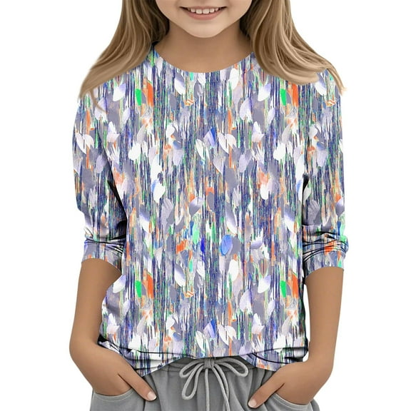 White Shirt Boys St Patrick's Day Plaid Shirt Girls T-Shirts Size 10-12 Kids Solid Tshirt Girls Tees Kids St Patricks Day 3/4 Sleeve Shirt