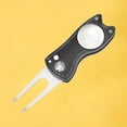 thumbnail image 4 of Portátil Golf Tool Marcador de bolas Pitchmark Groove Cleaner Accesorio Negro Sunnimix Golf Divot, 4 of 8