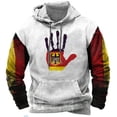 thumbnail image 2 of Sudadera con capucha con estampado 3D de la bandera alemana vintage para hombre, sudaderas con capucha con emblema nacional, sudaderas con capucha de manga larga con personalidad urbana, 2 of 5